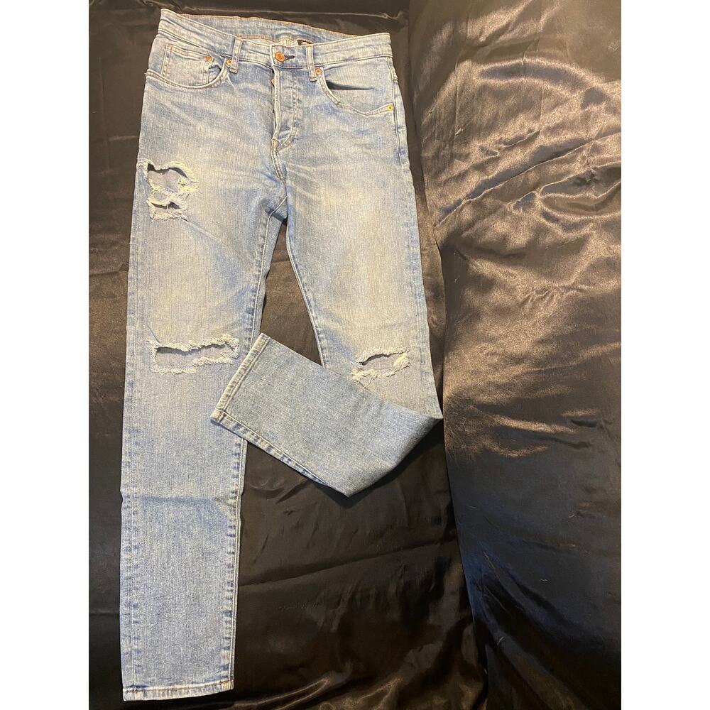 Women's & Denim H&M Skinny coupe moulante jeans button up Size 32 or 12-14